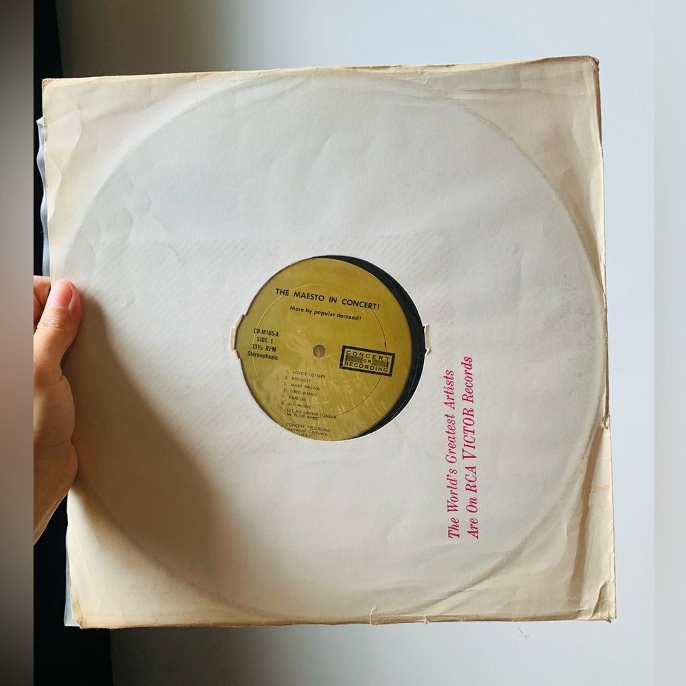 The Maestro In Concert! - Vintage Vinyl Record